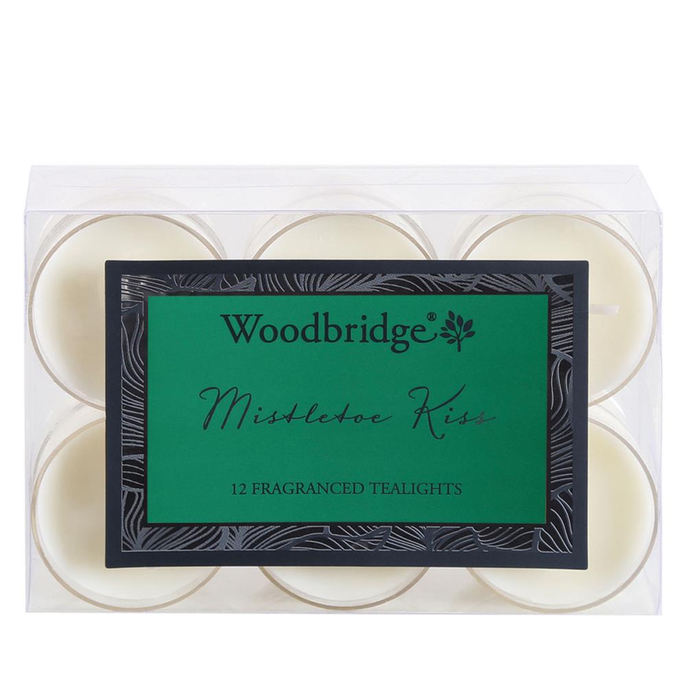 Woodbridge Mistletoe Kiss 4 Hour Tealights (Pack of 12) £4.49